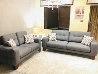  3 Sofa set ( 4seater , 2 seater) Chandelier qty 2