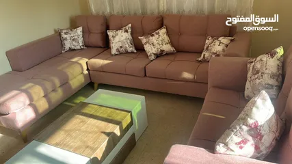  1 طقم كنب للبيع استعمال بسيط
