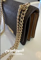  3 Jade large logo and leather cross body bag