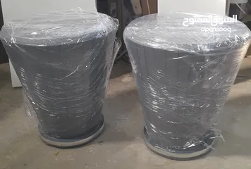  21 اطقم طربيزات طاولات شاشه مكون من ثلاث قطع خشب ودهان الون حسب الطلب