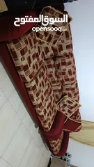  5 كنب مستعمل خشب سويد تسع مقاعد