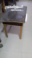  7 table and cabinet and teapoy