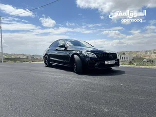  8 مرسيدس c200 2019 وارد الوكاله فل كامل c63 kit amg لون اسود