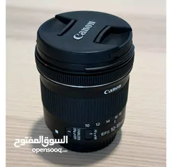  2 عدسة كانون 10-18 بحال الوكاله للبيعcanon 10-18 mm