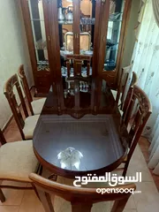  10 غرفه سفره دمياطي مصرية مع فضيه وبوفيه للبيع بحاله الوكاله للبيع المستعجل بداعي نقل البيت