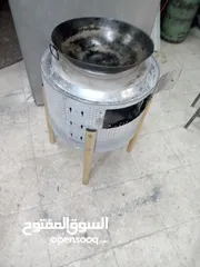  3 منقل حطب دائري الشكل مثل ما هو بالصوره يوضع عليه صاج القلي بشكل محكم وثابت