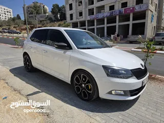  19 سكودا فابيا اوتومات بنزين ماتور 1200 تيربو ترخيص 2017