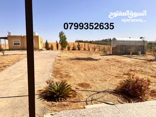  11 قطعة أرض وبيتين  ومزرعه جاهز للسكن