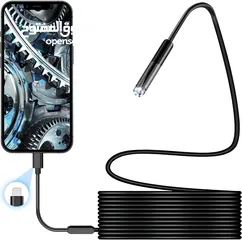  4 كاميرا للموبايل ايفون واندرويد  Endoscope  Camera  Wifi USB Flex Rigid Snake LED iPhone & Android