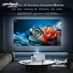  3 بروجكتر 4K نظام HD أعلى مواصفات نظام WI FI والبلوتوث اخر اصدار في سوق ويدعم جميع مداخل