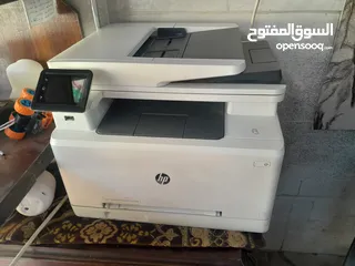 2 طابعه ليزر hp 277m مع فاكس و واي فاي