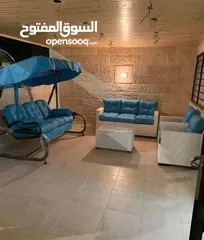  5 مراجيح ثلاثية وثنائية ورباعية واطقم رتان 5 و7 مقاعد واطقم كنب حديد قوية وعش البلبل حجم جامبو رائعة