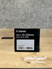  6 عدسة55-250 جديدة للبيع Canon