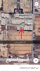  6 قطعة ارض 350 متر للبيع طريق المطار حي السلام