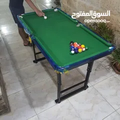  2 بلياردو بقواعد معدنية حجم 4قدم بطول 120سم وعرض 60سم