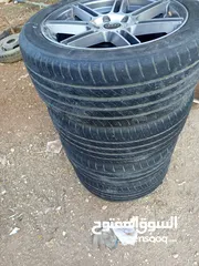  2 جنط مقاس 17 وكاله خالي من الشعور والكسور والفتال بحال الوكالة