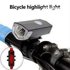  1 Ensemble d'éclairage LED aste USB pour vélo, lampe de poche pour vélo de route VTT, lampe de sauna a