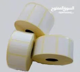  15 رولات كاش وفيزا وليبل باركود ميزان وليبل ملابس حراري للبيع