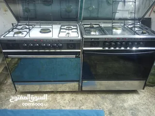  4 صلي على سيدنا محمد  غاز نوع يونيفرسال ستالس ستيل 7مفاتيح الفرن يولع فوق وتحت بنفس الوقت قياس 90صا