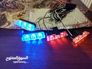  1 اضاءه ليد .....4 لطاشات ... الحب بها ثلاث عدسات وسط ضؤ عالي