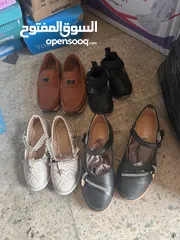  2 شروة احذية بناتي ولادي جديد
