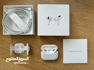  6 Apple AirPods Pro with Wireless Charging Case and Original EarTips ( only right earbud is working )