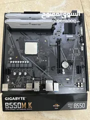  2 للبيع motherboard B550M K مع الرام و المعالج