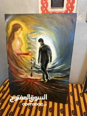  2 لوحة دمع الثرى للرسامه رين