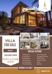  5 Special Price/ Villa For Sale/Freehold/ Park & Pool View