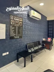  2 Running Gents Hair Salon For sale Fully Equipped shop rent 150 BD, cctv Cameras  internet connection