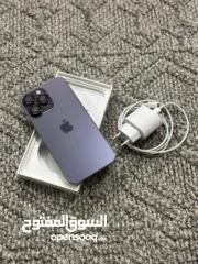  1 iPhone 14 pro max 256g بطارية 87 مش مفتوح ولا مصلح 2200 نهائي