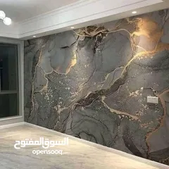  11 ورق الحائــــــــــــط ال 3D القطعـــــــــه الواحــــــــده بدون فواصل تصميمات مختلفة مع إمكانية ا