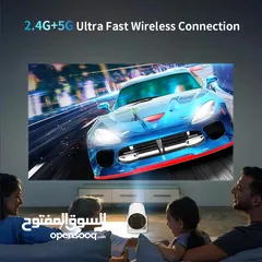  5 Universal HY300 Ultra HD High Dynamic Range 180 Degree Flip Portable Projector بروجكتور محمول