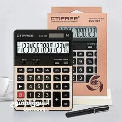  1 آلة حاسبه 14 رقم اله حاسبة ثنائية القدرة تعمل بالطاقة الشمسية وعن طريق البطارية CALCULATOR