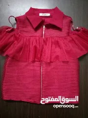  1 ملابس بناتي مستعمل بس نضيف بأسعار رمزيه ومراعاه عالكميه بلبسو عمر 8/9 سنين