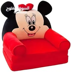  8 كنبايه جلوس  ميكي ماوس  تتحول فرشة نوم للاطفال