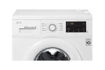  4 LG 8Kg Front Load Washing Machine, White