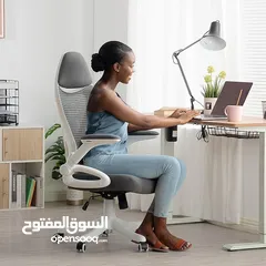  3 كرسي مكتب بمسند ظهر مرتفع هذا الكرسي المذهل يعّدالاختيار الأمثل من حيث الراحة في الجلوس ودعم الظهر