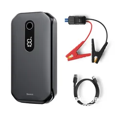  1 مشغل بطارية سيارة + باور بانك للطوارئ بسعة 12000mAh – ضروري لكل سيارة