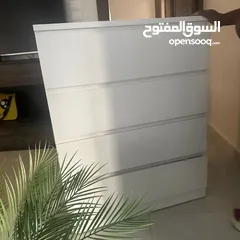  2 وحدة ادراج ايكيا 4 دروج بحالة ممتازة