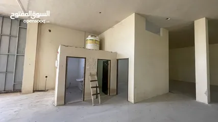  9 هنجر 550م و تسوية / مستودع 550م للايجار أبو علندا 3 فاز مساحه كلية 1100 تأجير معا او كل وحده لحالها