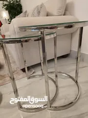 2 طقم طاولات سيرفس متداخلة جديد