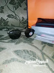  13 نظارة ريبان  بلاك اديشن  جلال ابو مويس ريبان اصلية RAY BAN Black Hexagonal 54 mm Polarized من معرض