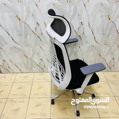  4 تميّز باختيارك، واجلس بأعلى درجات الراحة والأناقة. كرسي مدير هاي كوالتي ايادي متحركه شبك طبي