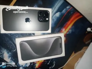  2 ايفون 15 برو ماكس وكلاه استخدام شهرين مع كرتونه