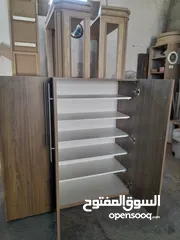  17 خزائن احذيه طاولات وسط خشب ودهان طاولات احذيه قياس 140عرض ارتفاع 90 غمق 40 جميع الوان والمقاسات حسب