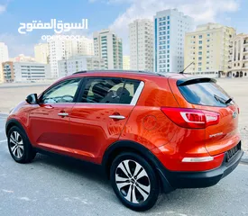  9 KIA SPORTAGE 2013 ORANGE GCC WITH SUNROOF