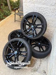  1 جنوط 19 انش لل بي ام دبليو وكاله  اصليات من الشركه مع كواشيكهم  للبيع  بسعر طري bmw