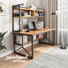  2 مكتب واحد يجمع بين الأناقة والعملية راحتك من مكتب منزلي متعدد الاستخدامات مثالي المدارس والجامعات.