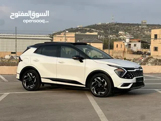  7 كايا سبورتاج  GT-Line Plug In /2022  فل الفل فتحة سقف بانوراما  فل مسكر  Plug In 4x4 -  271Hp